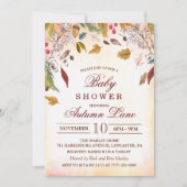 紅葉素朴ベビーシャワー招待状 招待状 (正面)
