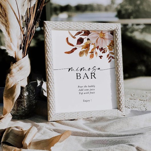 紅葉素朴ミモサバー標識 台座サイン