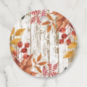 紅葉素朴リトルカボチャ赤ちゃんシャワー フェイバータグ (裏面)