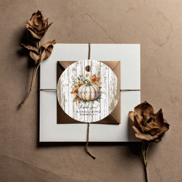 紅葉素朴リトルカボチャ赤ちゃんシャワー フェイバータグ