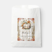 紅葉素朴リトルカボチャ赤ちゃんシャワー フェイバーバッグ (正面)