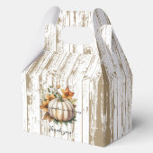 紅葉素朴リトルカボチャ赤ちゃんシャワー フェイバーボックス (正面)