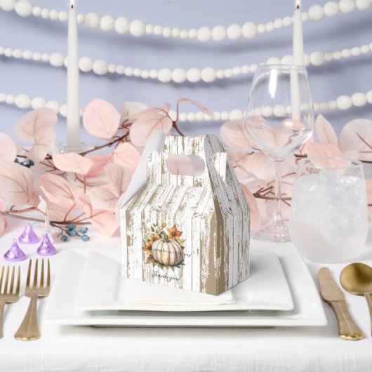 紅葉素朴リトルカボチャ赤ちゃんシャワー フェイバーボックス (ウェディング)