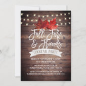 紅葉素朴感謝祭カクテルパーティー 招待状 (正面)