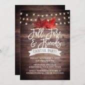 紅葉素朴感謝祭カクテルパーティー 招待状 (正面/裏面)