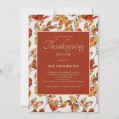紅葉素朴感謝祭ディナー 招待状 (正面)