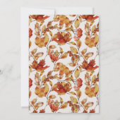 紅葉素朴感謝祭ディナー 招待状 (裏面)