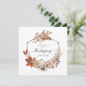 紅葉素朴感謝祭ディナー 招待状 (スタンド正面)