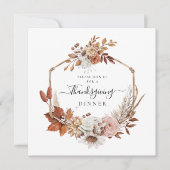 紅葉素朴感謝祭ディナー 招待状 (正面)