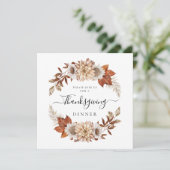 紅葉素朴感謝祭ディナー 招待状 (スタンド正面)