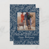 紅葉素朴感謝祭フォトファミリー サンキューカード (正面/裏面)