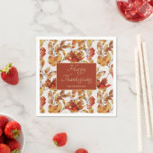 紅葉素朴感謝祭 スタンダードカクテルナプキン (インサイチュ)