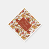 紅葉素朴感謝祭 スタンダードカクテルナプキン (角)