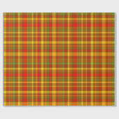 紅葉素朴格子模様 ラッピングペーパー (フラット)