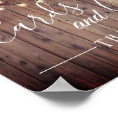 紅葉素朴秋の結婚式カードとギフト ポスター (角)