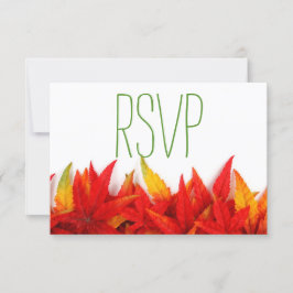 紅葉素朴秋の結婚式- RSVP