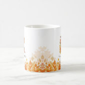 紅葉素朴秋モノグラム文字R コーヒーマグカップ (中央)