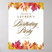 紅葉素朴秋生誕祭パーティーへようこそ ポスター (正面)