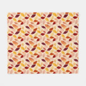紅葉素朴紅葉デザイン フリースブランケット (正面(横))