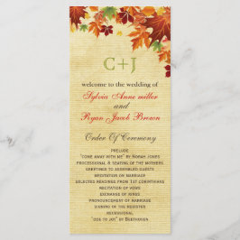 紅葉素朴結婚の プログラム