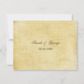 紅葉素朴結婚の 出欠カード (裏面)