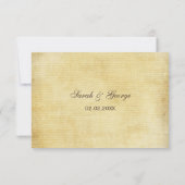 紅葉素朴結婚の 出欠カード (裏面)