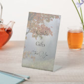 紅葉素朴結婚の 台座サイン (インサイチュ)