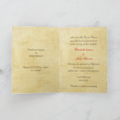 紅葉素朴結婚の 招待状 (内部)