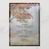 紅葉素朴結婚式 プログラム (裏面)