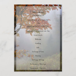 紅葉素朴結婚式 プログラム