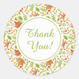 紅葉結婚のブライダルシャワーラウンド ラウンドシール