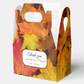 紅葉結婚の感謝のギフト フェイバーボックス (オープン)