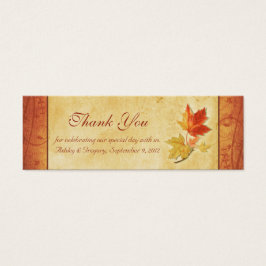 紅葉結婚の感謝メッセージカード