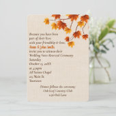 紅葉結婚の発願の更新 招待状 (スタンド正面)