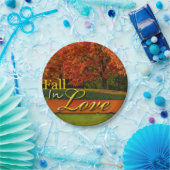 紅葉結婚の秋の秋かわいらし写真 ペーパープレート (パーティー)