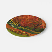 紅葉結婚の秋の秋かわいらし写真 ペーパープレート (アングル)