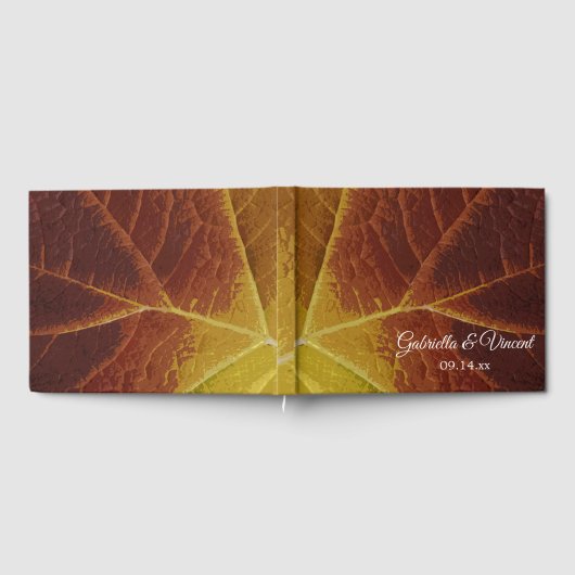 紅葉結婚の色 ゲストブック (全面)