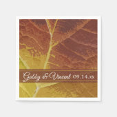 紅葉結婚の色 スタンダードカクテルナプキン (正面)