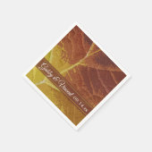 紅葉結婚の色 スタンダードカクテルナプキン (角)