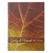 紅葉結婚の色 ノートブック (正面)