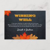 紅葉結婚シャルボードの願い エンクロージャーカード (正面)