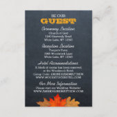 紅葉結婚シャルボード情報カード エンクロージャーカード (正面)