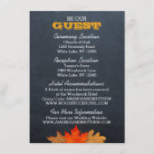 紅葉結婚シャルボード情報カード エンクロージャーカード (正面)