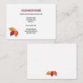 紅葉結婚ズゲスト詳細 エンクロージャーカード (正面/裏面)