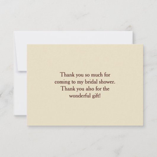 紅葉結婚ズドレスありがとう サンキューカード (裏面)