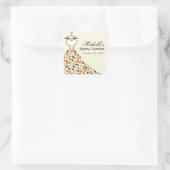 紅葉結婚ズドレスブライダルシャワー スクエアシール (バッグ)