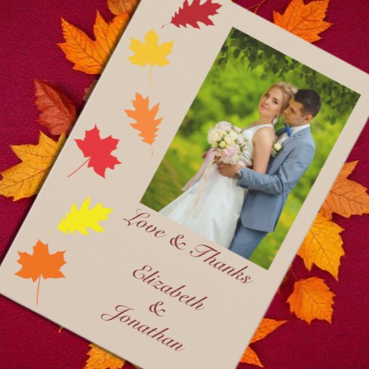 紅葉結婚ズ サンキューカード