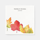 紅葉結婚ズ スタンダードカクテルナプキン (正面)