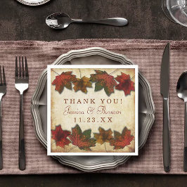 紅葉結婚ズ スタンダードカクテルナプキン