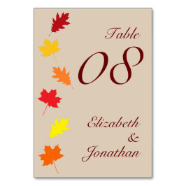 紅葉結婚ズ テーブルナンバー